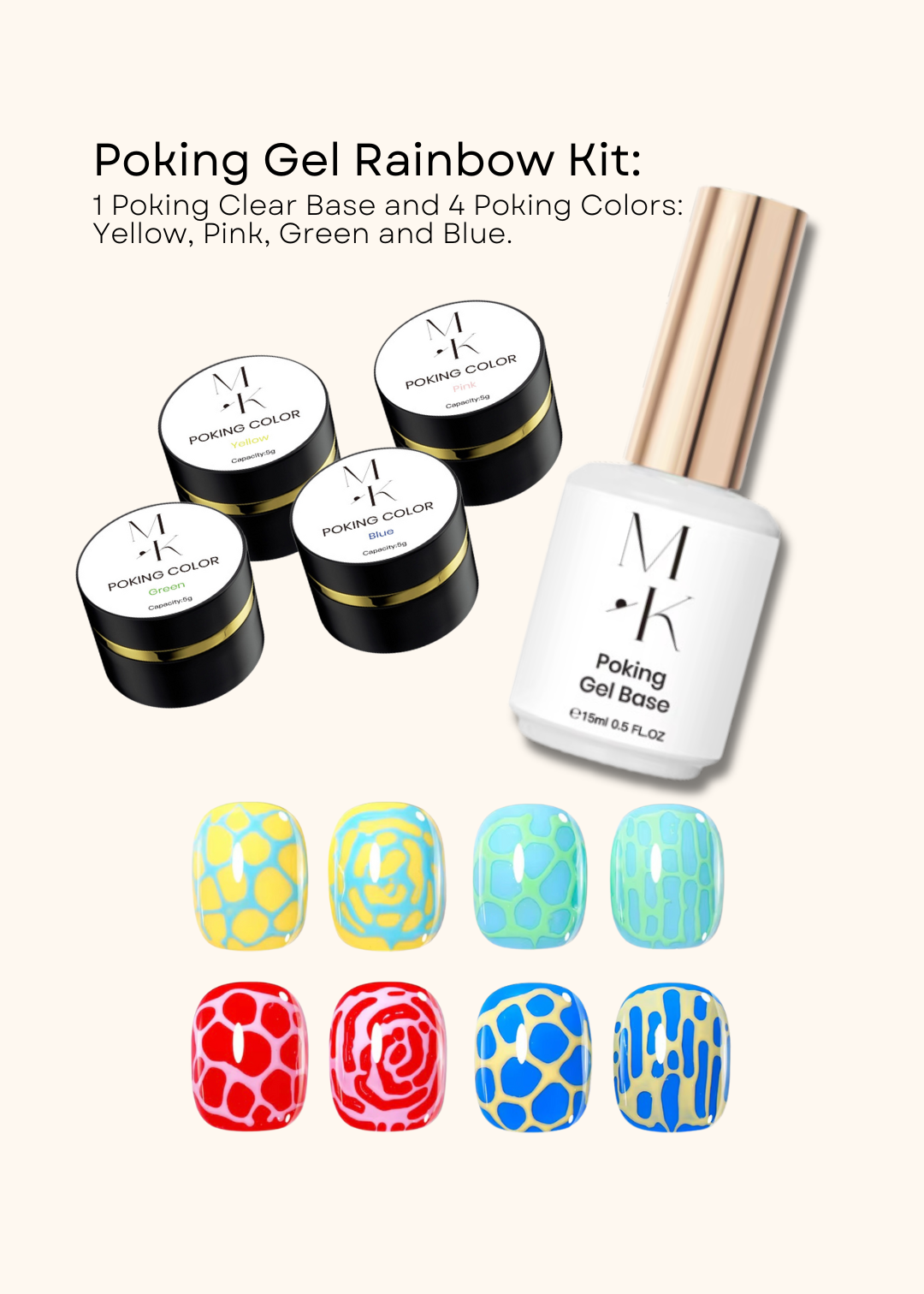 Poking Gel Rainbow Kit
