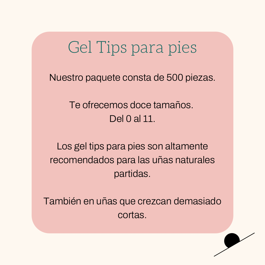 Gel Tips for toes (500 pieces)