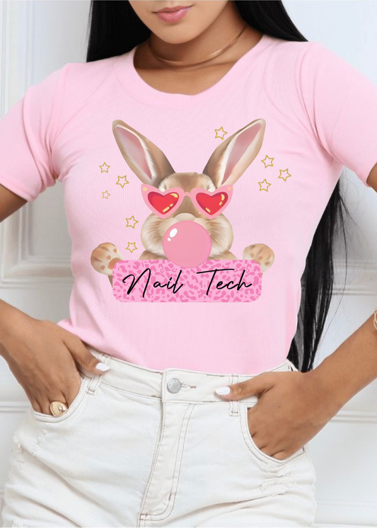 Nail Tech Bunny T-Shirt