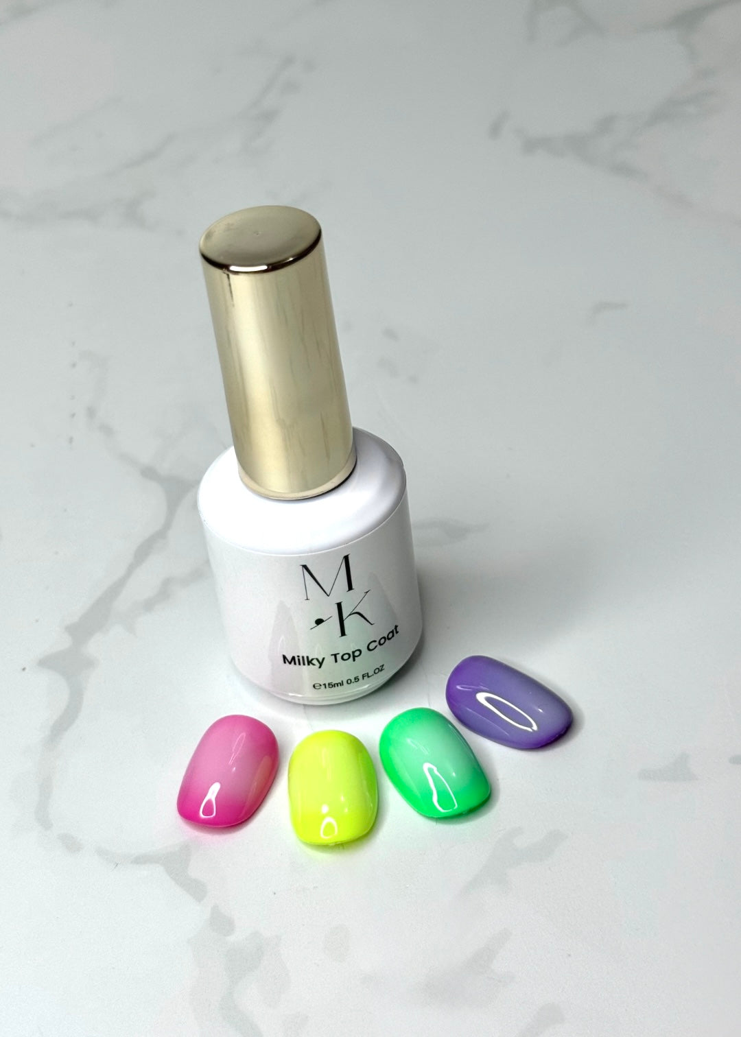 Milky White Top Coat
