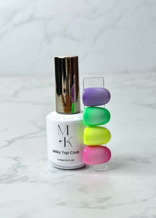 Milky White Top Coat