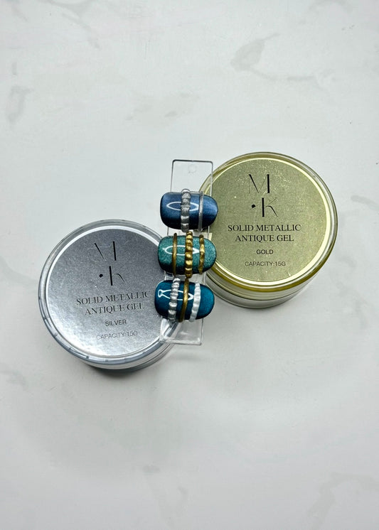 3D Solid Metallic Antique Gel