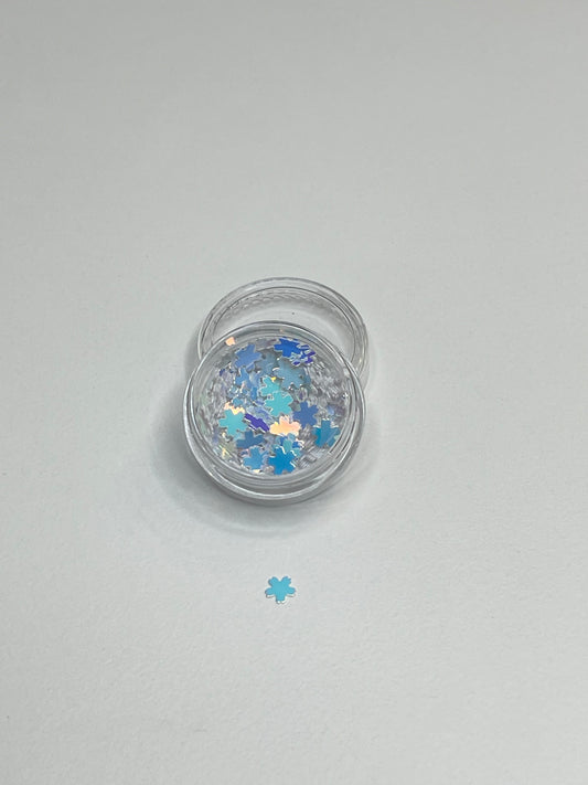 Blue Holo Snowflakes